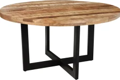TAVOLO Outlet etnico Tavolo industrial tondo  detroit SCONTATO a PREZZI OUTLET