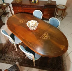 Tavolo Ovale allungabile di Artigianale scontato del 50%