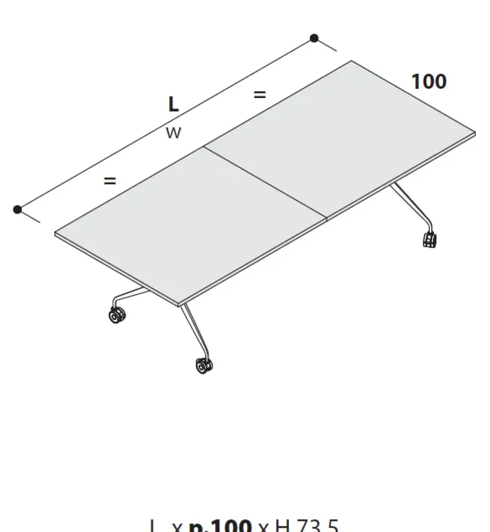 Tavolo Piego Las mobili in legno Pieghevole scontato 30%