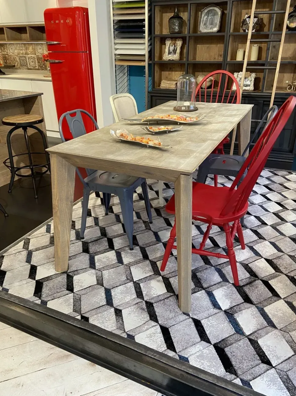 Tavolo Puzzle Dialma brown a prezzo ribassato