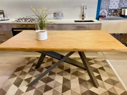 Tavolo rettangolare a cavalletto Walking groove Fgf scontato