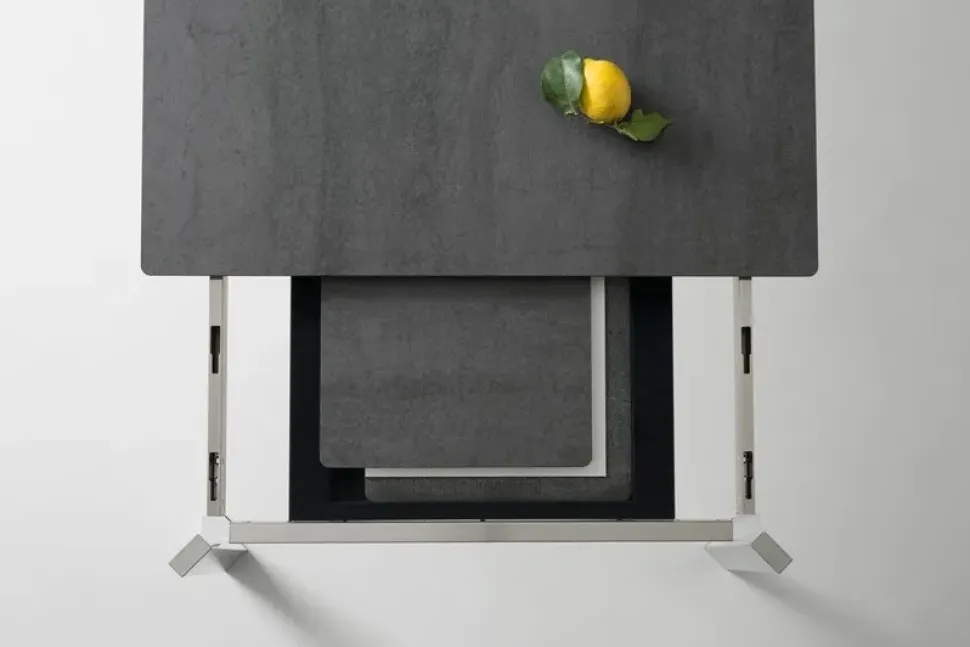 Tavolo rettangolare a quattro gambe Tavolo krono 140 basic Point house scontato