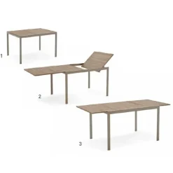 Tavolo rettangolare Aladino wood Connubia in Offerta Outlet