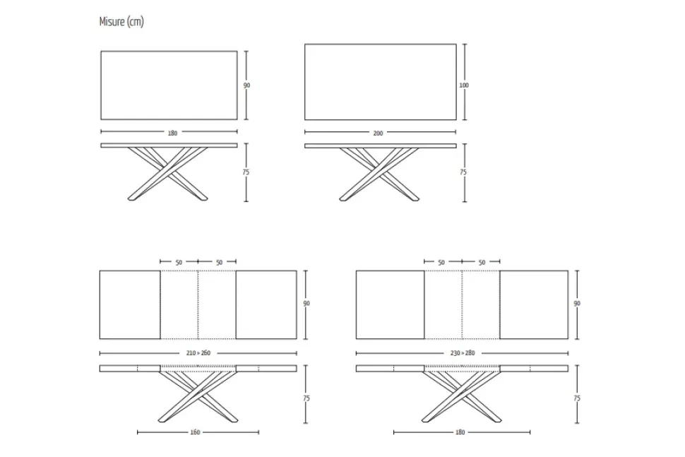 Tavolo rettangolare allungabile Fahrenheit Altacom a prezzo scontato