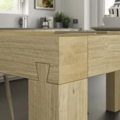 Tavolo rettangolare allungabile Terra * Domus arte