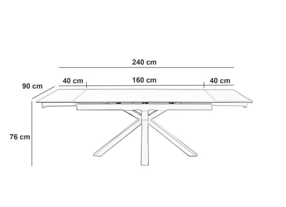Tavolo rettangolare Ceramica 1 Stones scontato del 46%