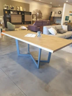 Tavolo rettangolare con basamento centrale Rio estensibile Fgf mobili scontato