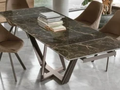 Tavolo rettangolare in ceramica Priamo * di Target point in Offerta Outlet