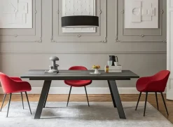 Tavolo rettangolare in ceramica Tavolo luxury ceramica allungabile Md work in Offerta Outlet