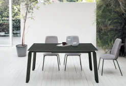 Tavolo rettangolare in ceramica Efesto di Target point in Offerta Outlet