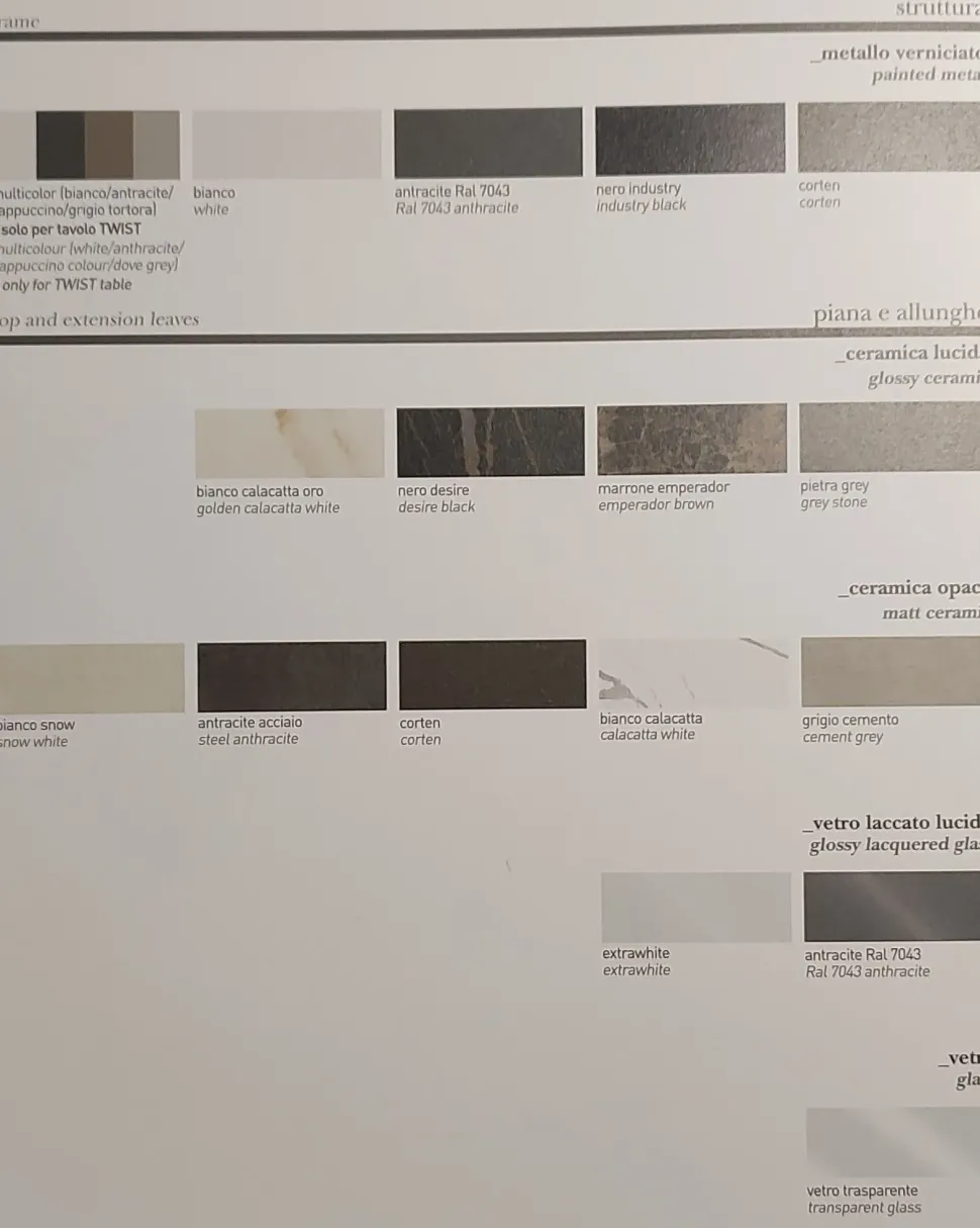 Tavolo rettangolare in ceramica Ship di Zamagna in Offerta Outlet