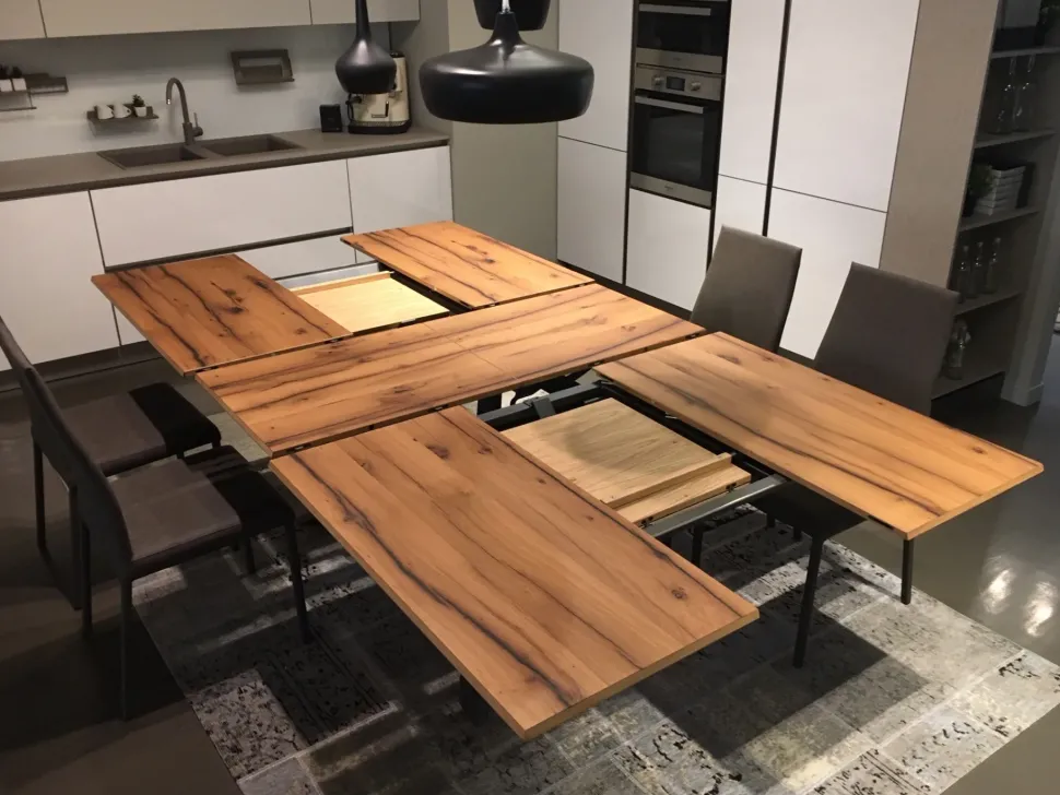 Tavolo rettangolare in legno 4x4 di Ozzio in Offerta Outlet