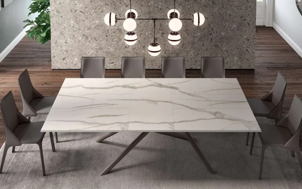 Tavolo rettangolare in legno Random di Ozzio in Offerta Outlet