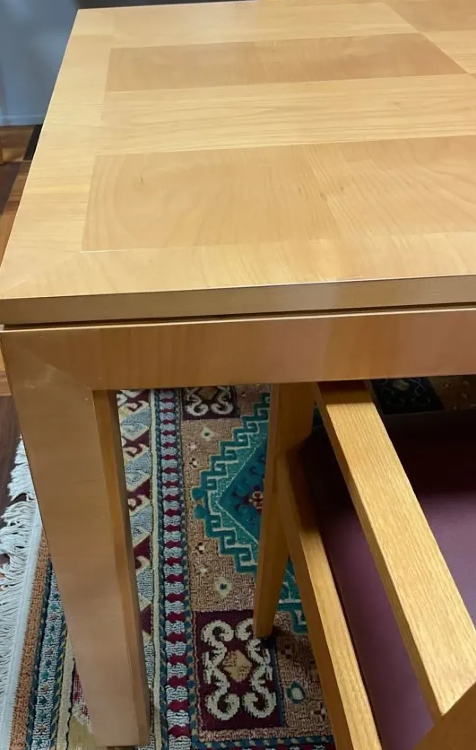 Tavolo rettangolare in legno Quadro di Artigianale in Offerta Outlet