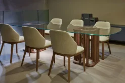 Tavolo rettangolare in legno Chelsea di Olivieri in Offerta Outlet