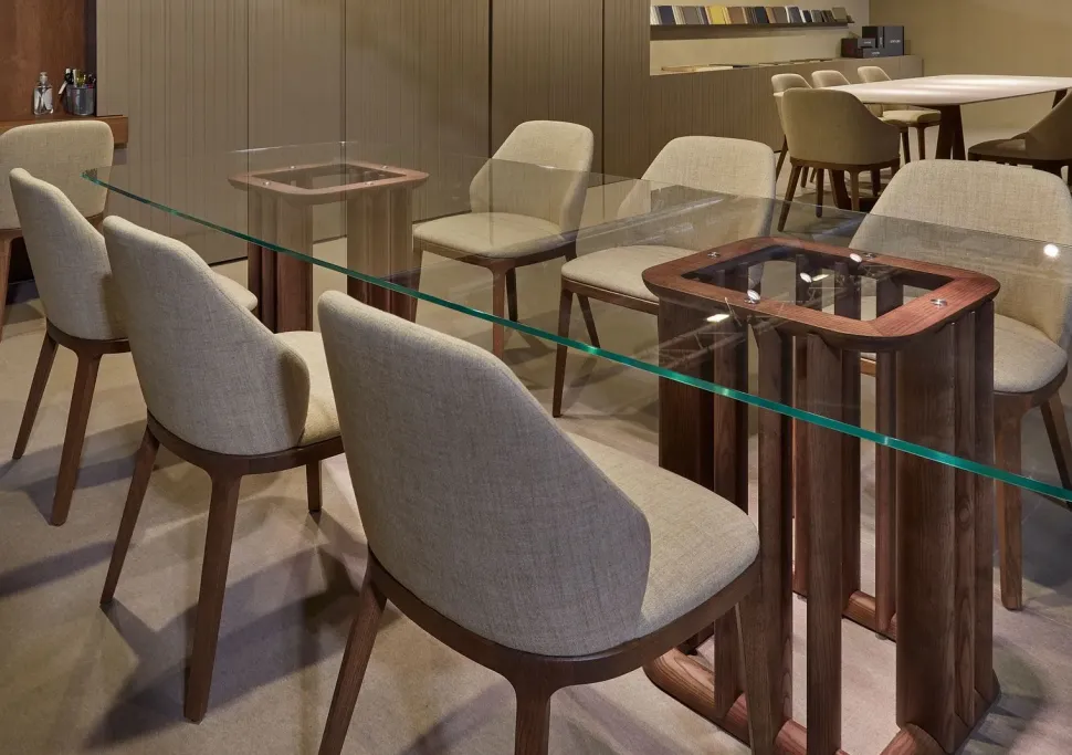 Tavolo rettangolare in legno Chelsea di Olivieri in Offerta Outlet