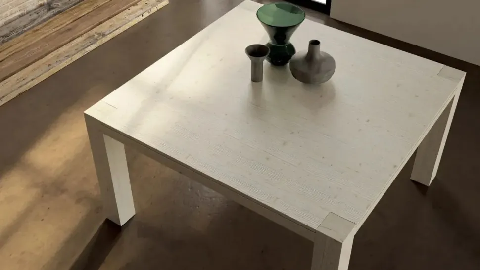 Tavolo rettangolare in legno Acheo di Fratelli mirandola in Offerta Outlet