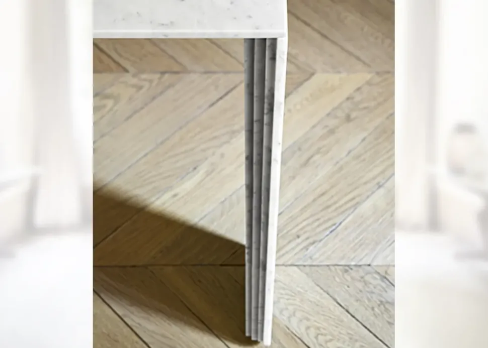 Tavolo rettangolare in marmo Modello corinto di Pianca in Offerta Outlet