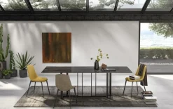 Tavolo rettangolare in vetro Accademia 200 Point house in Offerta Outlet