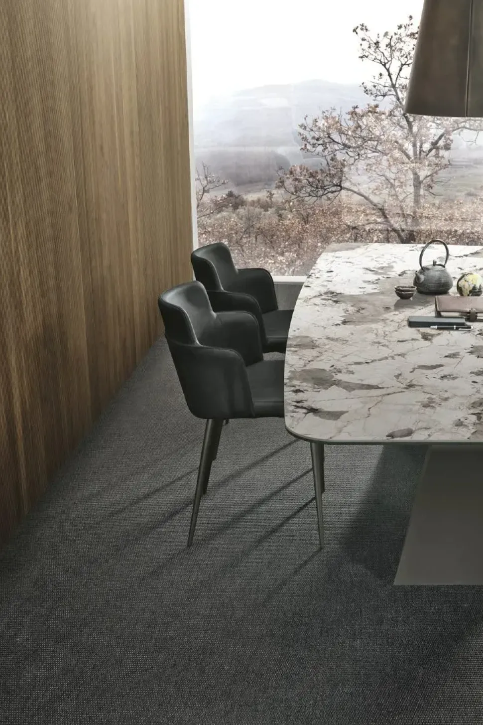 Tavolo rettangolare in vetro Sail di Sedit in Offerta Outlet