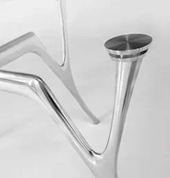 Tavolo rettangolare in vetro Pegaso di Caimi in Offerta Outlet