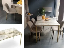 Tavolo rettangolare Slim sovet   e esse pianca Sovet scontato del 36%