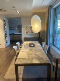 Tavolo rettangolare Tavolo 200x100 in gres atlantis  di Riflessi a prezzo riservato