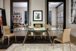 Tavolo Reverse  glass Tonin casa in OFFERTA OUTLET