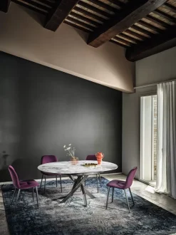 Tavolo rotondo allungabile Barone Bontempi