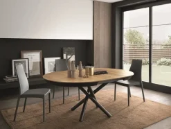 Tavolo rotondo allungabile Round artigianale  in Offerta