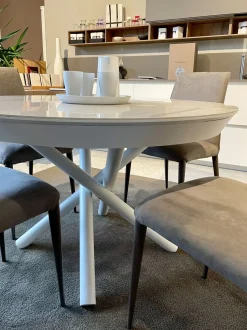 Tavolo rotondo in ceramica Fahrenheit round di Altacom in Offerta Outlet