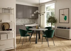 Tavolo rotondo in legno Convivio di Easyline in Offerta Outlet