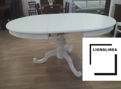 Tavolo rotondo in legno English round Lion's in Offerta Outlet
