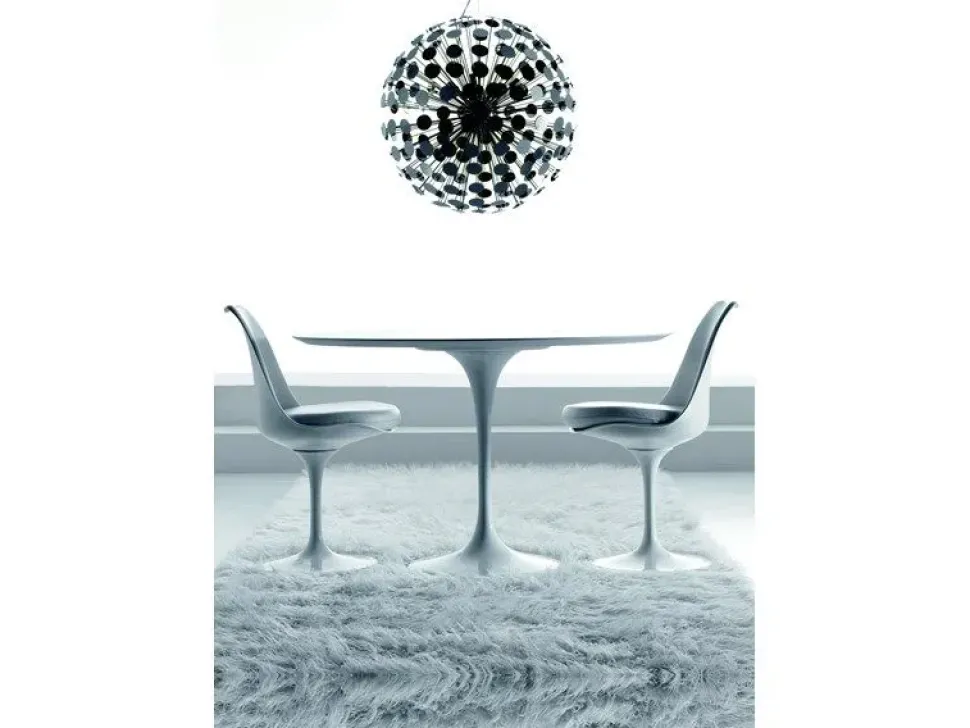 Tavolo Saarinen made in italy Artigianale in laminato Rotondo allungabile scontato 30%