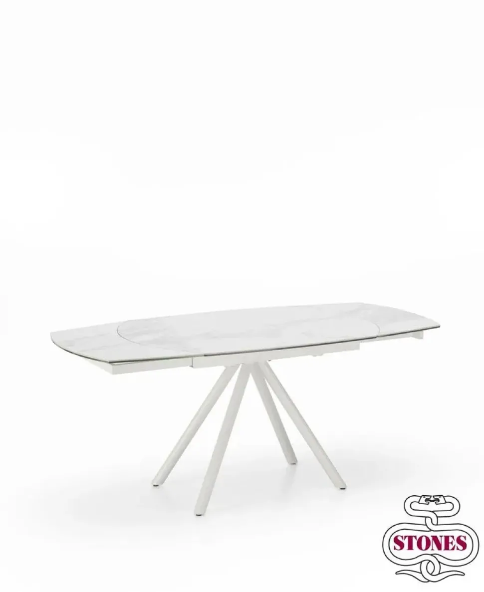 Tavolo sagomato a quattro gambe Kyoto four Stones scontato