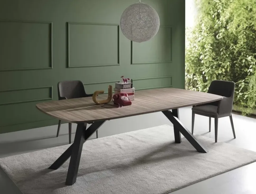 Tavolo sagomato Cross Sedie brianza scontato del 20%