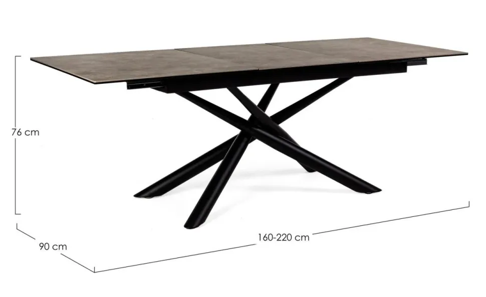 Tavolo Seyfert Bizzotto in ceramica Rettangolare allungabile scontato 50%