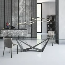 Tavolo Skorpio Cattelan italia in vetro Fisso
