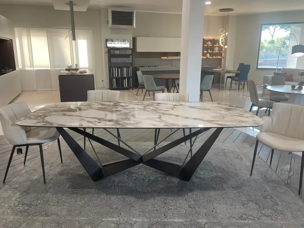 Tavolo Skorpio Cattelan italia in ceramica Fisso scontato 25%