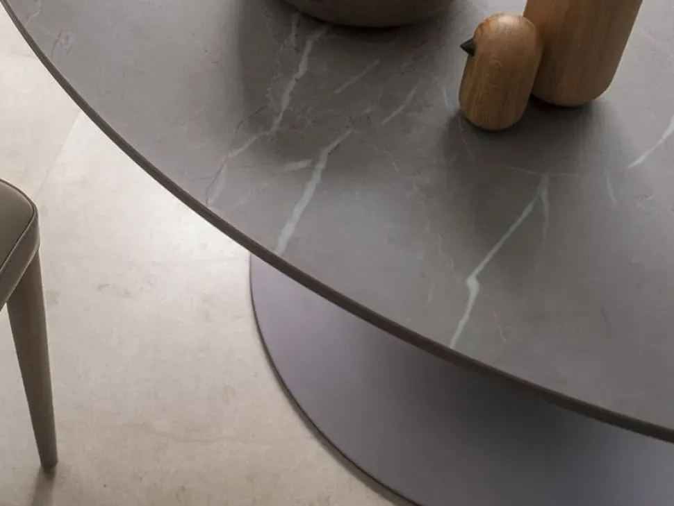 Tavolo Sìsun Altacom in laminato Rotondo allungabile