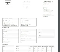 Tavolo Stones Ceramica 1 PREZZI OUTLET -45%
