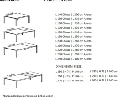 Tavolo su misura allungabile finitura al campione RAL