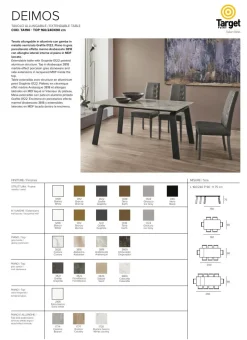 TAVOLO Target point Deimos * SCONTATO a PREZZI OUTLET