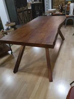 Tavolo Tavolo allungabile il legno design vintage Outlet etnico in legno Allungabile