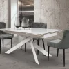 Tavolo Tavolo allungabile bianco statuario Md work in OFFERTA OUTLET -45%