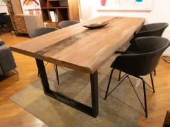 Tavolo Tavolo artigianale massello scortecciato  Artigianale in OFFERTA OUTLET