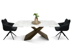 Tavolo Tavolo in ceramica bianco arabesco  Mobilificio bellutti in OFFERTA OUTLET -42%