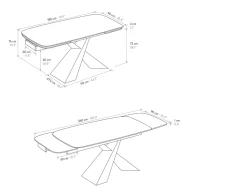 Tavolo Tavolo modello golden Mobilificio bellutti a prezzo scontato