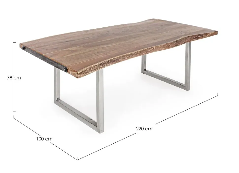 Tavolo Tavolo osbert 220x100 Bizzotto in OFFERTA OUTLET