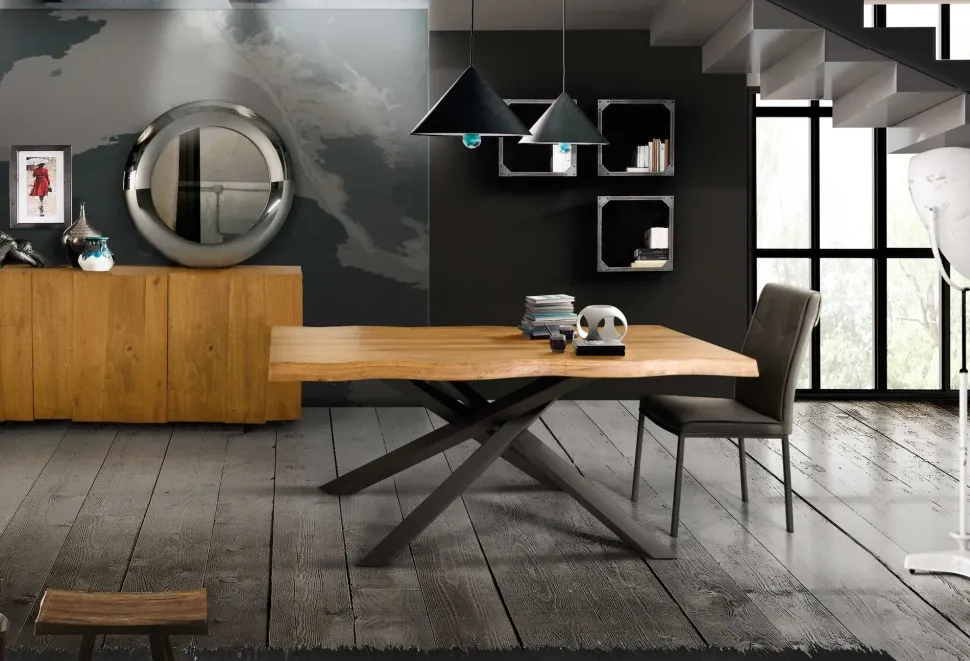 Tavolo Tavolo rovere nodato Collezione esclusiva in OFFERTA OUTLET -40%